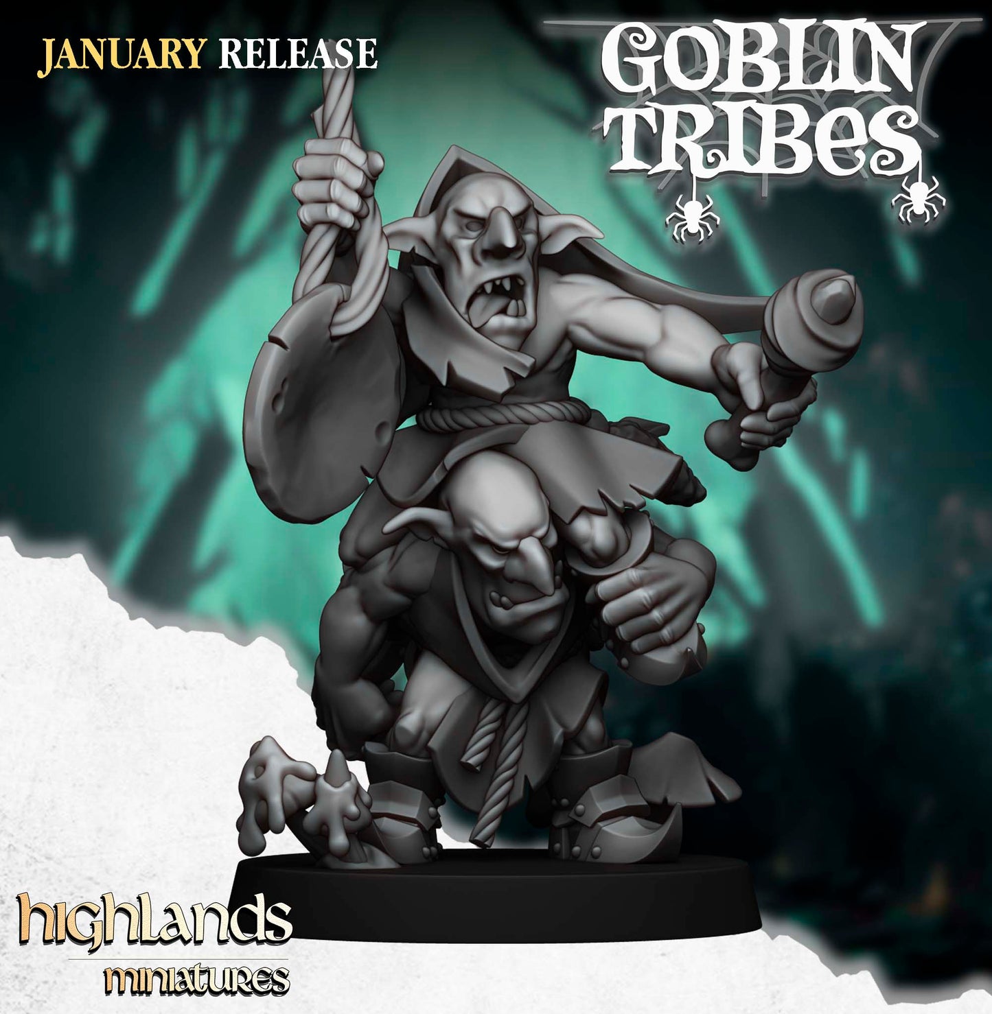 Swamp Goblin with Pikes 20x - Highlands Miniatures