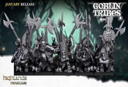 Swamp Goblin with Pikes 20x - Highlands Miniatures