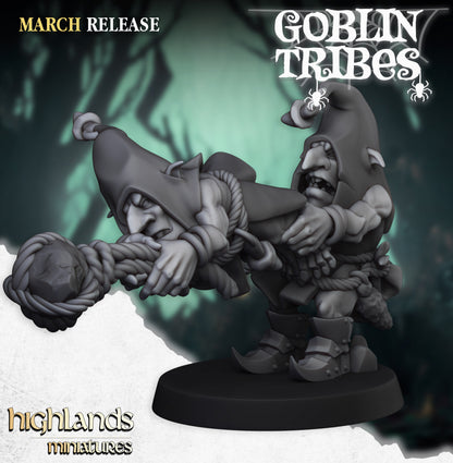 Swamp Goblins Stonethrowers 5x - Highlands Miniatures