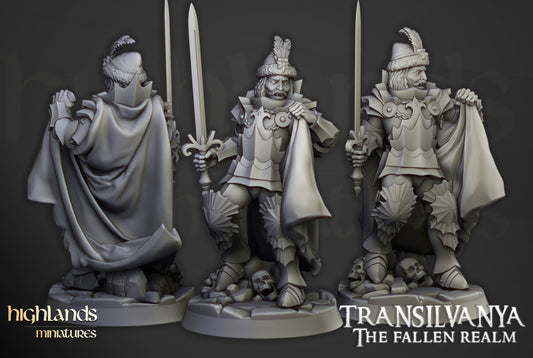 Transilvanya Vlad Valăcari, the Defiler 3x - Highlands Miniatures