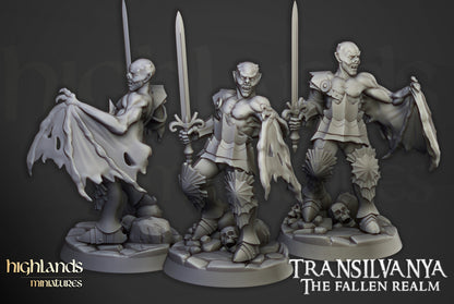 Transilvanya Vlad Valăcari, the Defiler 3x - Highlands Miniatures