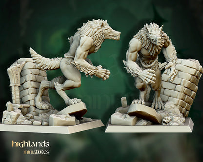 Transilvanya  Werewolves Unit 3x - Highlands Miniatures