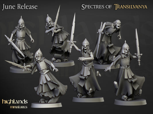 Transilvanya Wraith Unit 6x - Highlands Miniatures