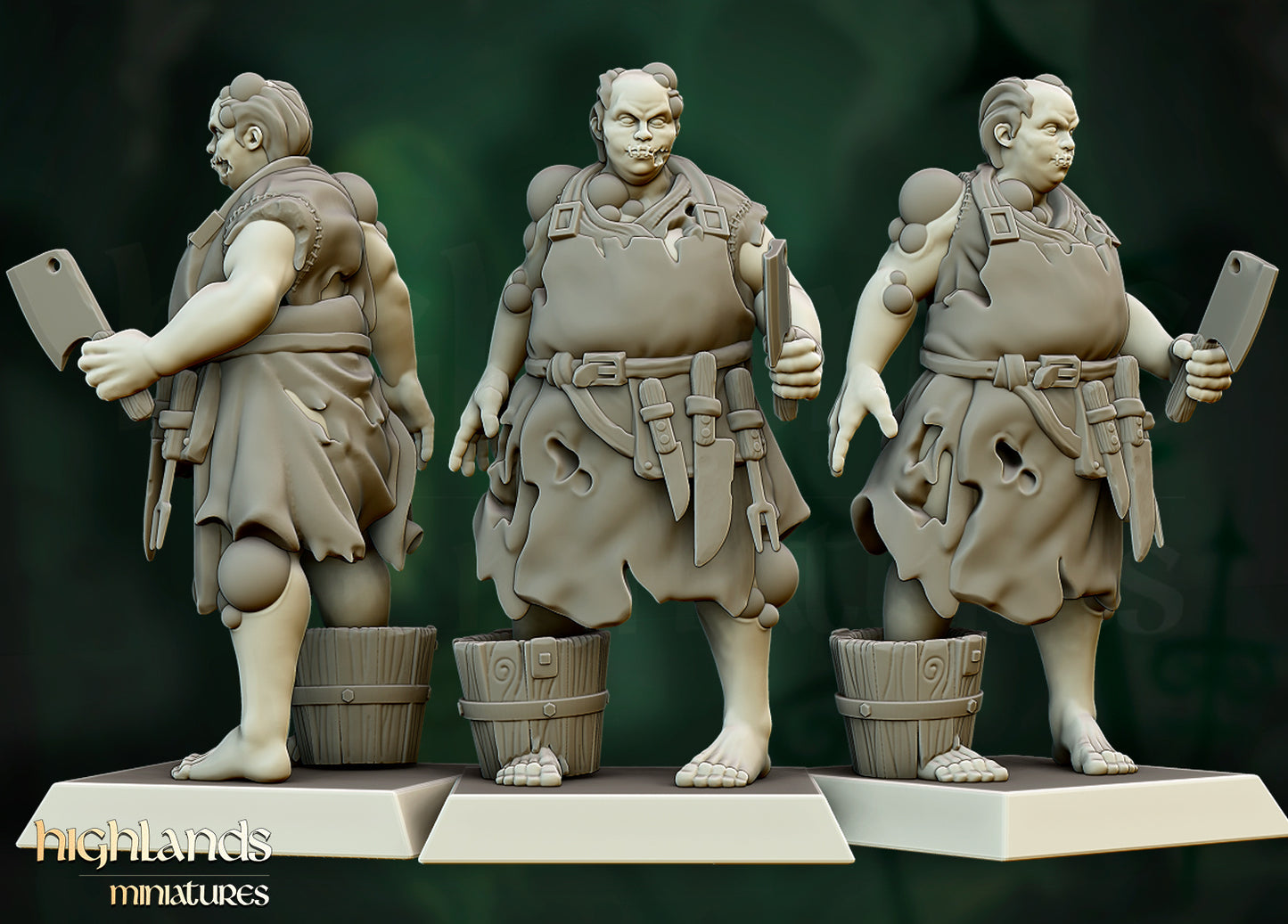 Transilvanya  Zombie Villagers 8x - Highlands Miniatures