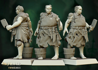 Transilvanya  Zombie Villagers 8x - Highlands Miniatures