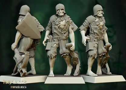 Transilvanya  Zombie Warriors 5x - Highlands Miniatures
